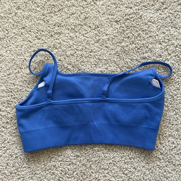 Bo + Tee workout set Royal Blue ribbed by Oh, Polly - Picture 3 of 5